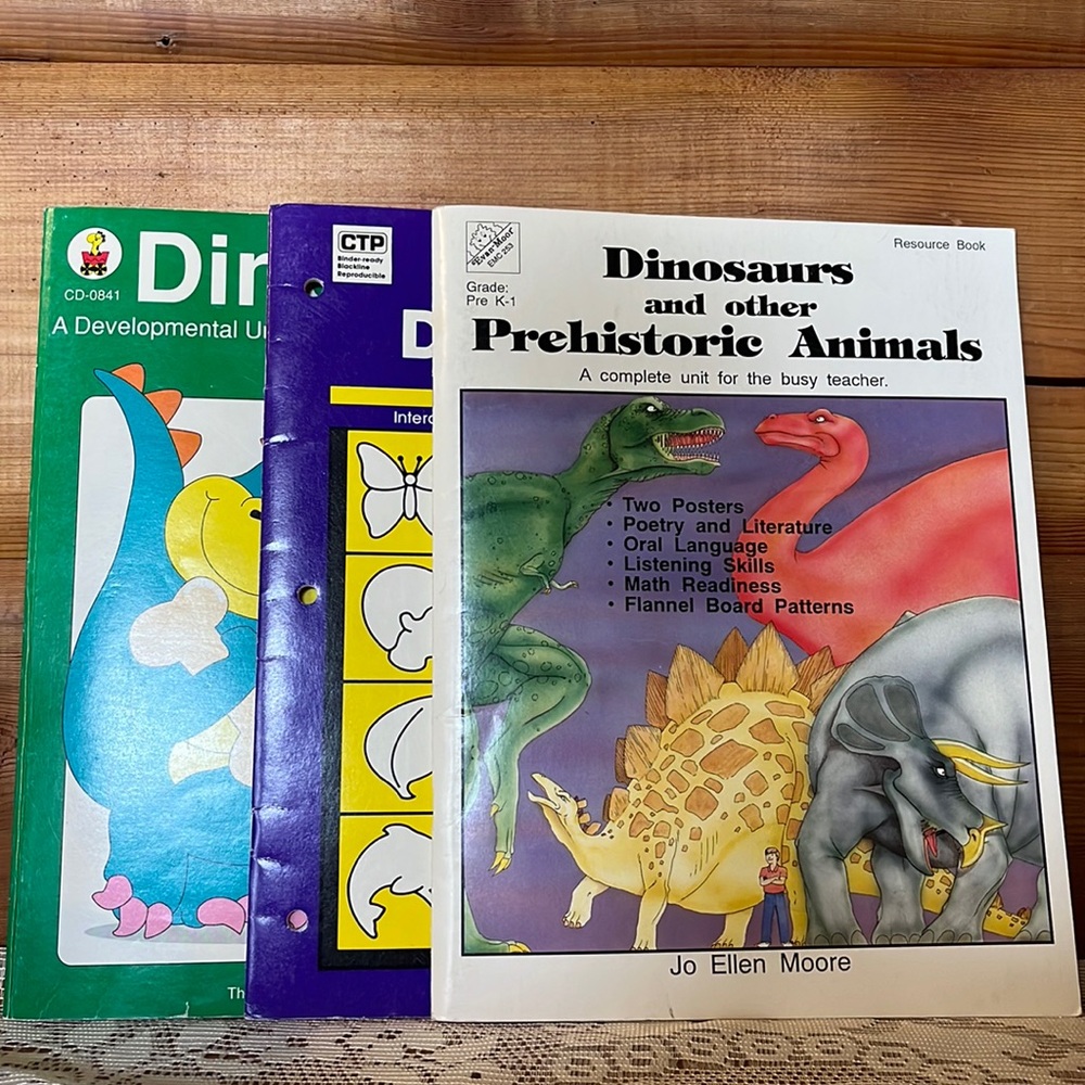 Dinosaur Schooling Resource Book Bundle of 3